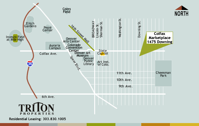Colfax Marketplace Denver Street Map