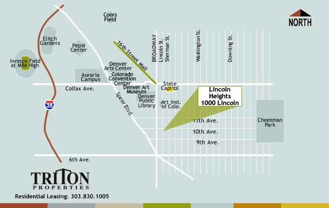 Lincoln Heights Apartments Denver Street Map