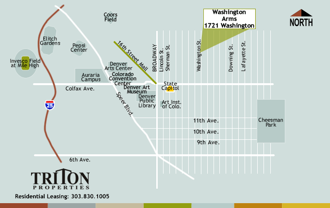 Washington Arms Apartments Street Map
