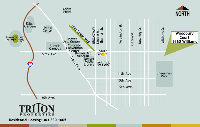 Woodbury Court Street Map